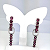 Natural Purplish Pink Rhodolite 925 Sterling Silver Jewelry 10.95 G. Sets Earrings And Ring Size 9 Natural Purplish Pink Rhodolite 925 Sterling Silver Jewelry 10.95 G. Sets Earrings And Ring Size 9