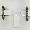 Natural Mulit Color Opal Real 925 Sterling Silver Jewelry Earring 5.98 Grams