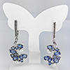 Natural Violetish Blue Tanzanite 925 Sterling Silver Jewelry 11.81 G Sets Ring Size 8 And Earrings Natural Violetish Blue Tanzanite 925 Sterling Silver Jewelry 11.81 G Sets Ring Size 8 And Earrings