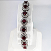Natural Red Ruby 952 Sterling Silver Jewelry 11.04 Grams Bracelet Length 8 Inch. Natural Red Ruby 952 Sterling Silver Jewelry 11.04 Grams Bracelet Length 8 Inch.