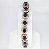 Natural Red Ruby 952 Sterling Silver Jewelry 11.09 Grams Bracelet Length 8 Inch. Natural Red Ruby 952 Sterling Silver Jewelry 11.09 Grams Bracelet Length 8 Inch.