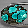 Natural Multi Color Green Turquoise 4.31 Ct. Oval Shape Cabochon 13.9 x 10 Mm Gemstone from india