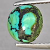 Natural Multi Color Green Turquoise 1.88 Ct. Round Shape Cabochon 8 Mm Gemstone from india