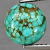 Natural Multi Color Green Turquoise 1.66 Ct. Round Shape Cabochon 8.1 Mm Gemstone from india