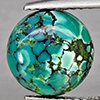 Natural Multi Color Green Turquoise 2.63 Ct. Round Shape Cabochon 9.3 Mm Gemstone from india