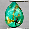 Natural Multi Color Green Turquoise 3.41 Ct. Pear Shape Cabochon 13.2 x 9.4 Mm Gemstone from india
