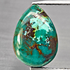 Natural Multi Color Green Turquoise 5.07 Ct. Pear Shape Cabochon 14.3 x 10.5 Mm Gemstone from india