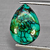 Natural Multi Color Green Turquoise 4.62 Ct. Pear Shape Cabochon 14.1 x 10.3 Mm Gemstone from india