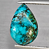 Natural Multi Color Green Turquoise 3.35 Ct. Pear Shape Cabochon 13.2 x 9.4 Mm Gemstone from india