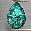Natural Multi Color Green Turquoise 4.28 Ct. Pear Shape Cabochon 14.5 x 10.1 Mm Gemstone from india