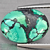 Natural Multi Color Green Turquoise 4.65 Ct. Oval Shape Cabochon 14.3 x 10.3 Mm Gemstone from india