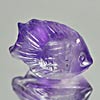 Violet Amethyst 5.87 Ct. Fish Carving 14 x 11.3 Mm. Natural Gem Unheated Brazil Violet Amethyst 5.87 Ct. Fish Carving 14 x 11.3 Mm. Natural Gem Unheated Brazil
