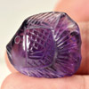 Purple Amethyst 18.91 Ct. Fish Carving 21 x 18.8 Mm. Natural Gem From Brazil Purple Amethyst 18.91 Ct. Fish Carving 21 x 18.8 Mm. Natural Gem From Brazil