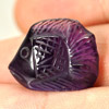 11.75 Ct. Carving Fish Natural Violet Amethyst Brazil Unheated 11.75 Ct. Carving Fish Natural Violet Amethyst Brazil Unheated