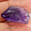 Unheated 13.58 Ct. Fish Carving Natural Gemstone Violet Amethyst