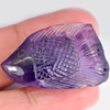 Purple Amethyst 34.55 Ct. Fish Carving 32 x 19.1 Mm. Natural Gem Unheated Brazil Purple Amethyst 34.55 Ct. Fish Carving 32 x 19.1 Mm. Natural Gem Unheated Brazil