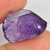 10.50 Ct. Nice Fish Carving Natural Gem Violet Amethyst Unheated 10.50 Ct. Nice Fish Carving Natural Gem Violet Amethyst Unheated