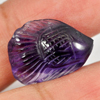 9.38 Ct. Nice Fish Carving Natural Gem Violet Amethyst Brazil