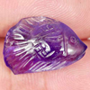 7.15 Ct. Beauteous Fish Carving Natural Gem Violet Amethyst Brazil