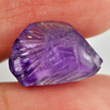 Violet Amethyst 5.35 Ct. Fish Carving 15.5 x 10.4 Mm Natural Gem Unheated Brazil