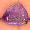 6.46 Ct. Lovely Fish Carving Natural Gem Violet Amethyst Brazil
