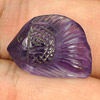 8.17 Ct. Good Color Natural Gem Violet Amethyst Fish Carving
