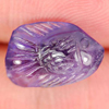 4.29 Ct. Beautiful Fish Carving Natural Gem Violet Amethyst From Brazil