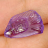 5.42 Ct. Fish Carving Natural Gem Violet Amethyst From Brazil