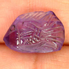 Natural Gem 3.79 Ct. Good Fish Carving Violet Amethyst Unheated