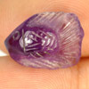 Unheated 4.27 Ct. Fish Carving Natural Gem Violet Amethyst Brazil