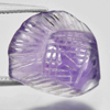 5.66 Ct. Lovely Fish Carving Natural Gem Violet Amethyst Brazil