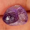 Purple Amethyst Fish Carving 4.34 Ct. Natural Gemstone From Brazil Unheated