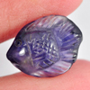Purple Amethyst Fish Carving 4.78 Ct. Natural Gemstone Unheated From Brazil