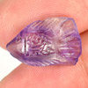 5.40 Ct. Alluring Fish Carving Natural Gem Violet Amethyst Unheated