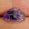 3.85 Ct. Good Color Fish Carving Natural Gem Violet Amethyst Unheated