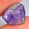 3.81 Ct. Delightful Fish Carving Natural Gem Violet Amethyst From Brazil