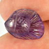 5.27 Ct. Fish Carving Natural Gem Violet Amethyst Good Color
