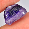 3.42 Ct. Charming Fish Carving Natural Gem Violet Amethyst Unheated