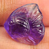 Natural Gem 3.54 Ct. Nice Fish Carving Violet Amethyst From Brazil