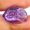 Unheated 5.18 Ct. Fish Carving Natural Gem Violet Amethyst Brazil