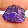 Unheated 6.80 Ct. Charming Natural Gem Violet Amethyst Fish Carving