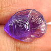 3.58 Ct. Attractive Natural Gem Violet Amethyst Fish Carving Brazil