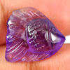 Nice Natural Gem 5.60 Ct. Fish Carving Violet Amethyst Unheated