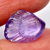 Purple Amethyst 4.22 Ct. Fish Carving 14.1 x 11.3 Mm. Natural Gemstone Unheated