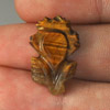 7.48 Ct. Alluring Color Carving Leaves Natural Golden Tiger Eye