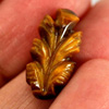 6.57 Ct. Good Color Carving Leaves Natural Golden Tiger Eye 6.57 Ct. Good Color Carving Leaves Natural Golden Tiger Eye