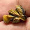 6.94 Ct. Good Color Carving Leaves Natural Golden Tiger Eye From Thailand