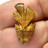 7.36 Ct. Charming Color Carving Leaves Natural Golden Tiger Eye Thailand