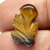7.61 Ct. Alluring Color Carving Leaves Natural Golden Tiger Eye
