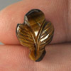 5.52 Ct. Alluring Color Carving Leaves Natural Golden Tiger Eye